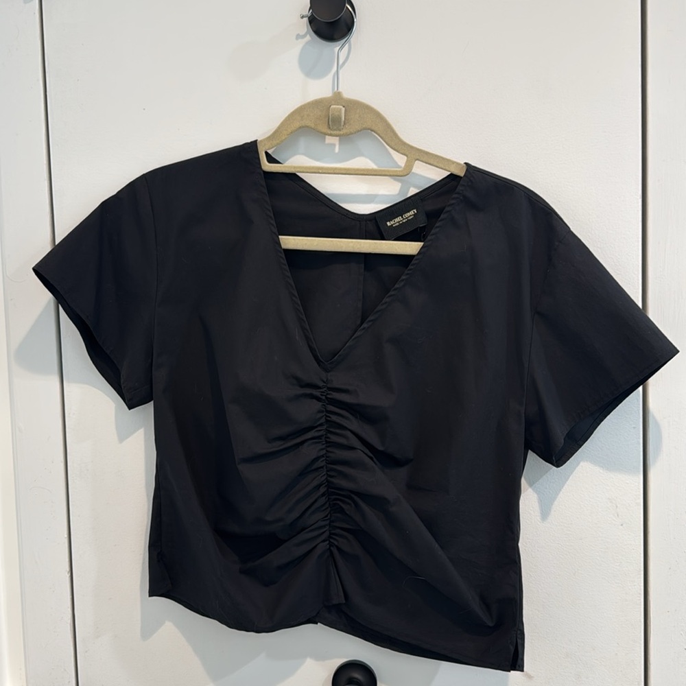 NWT Rachel Comey Prima top- Black ruched